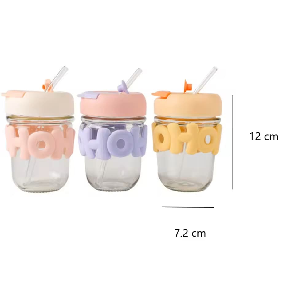 Product layout diagram of the Range Studio bubble glass tumblers showing the three colorways alongside 12cm by 7.2cm dimensions.